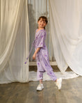 Load image into Gallery viewer, Mother Daughter Very Peri Lilac Kimono Dhoti Jumpsuit
