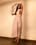 Load image into Gallery viewer, Rosey Pink Half Kurta, Bralette & Dhoti Pants

