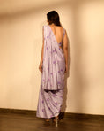 Load image into Gallery viewer, Very Peri Lilac Sequins Pant Saree Set

