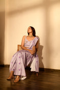 Load image into Gallery viewer, Very Peri Lilac Sequins Pant Saree Set
