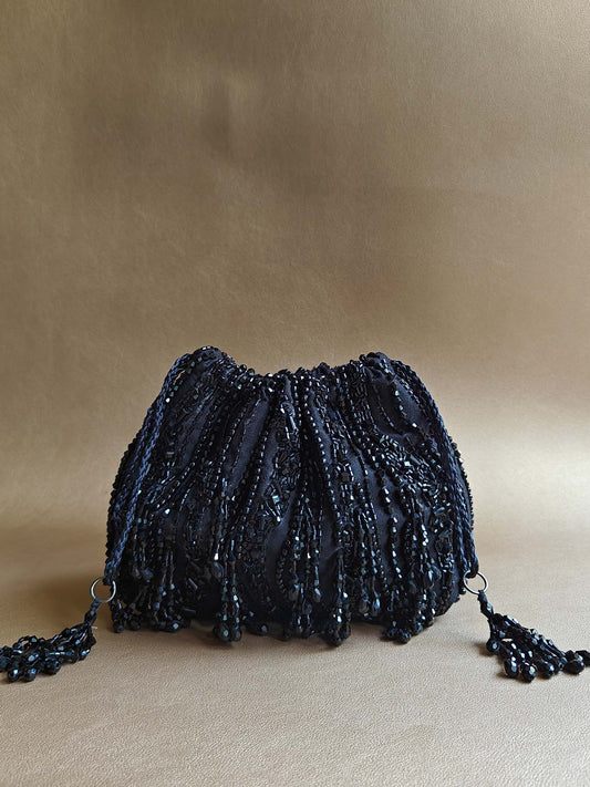 Black Pouch Potli Bag