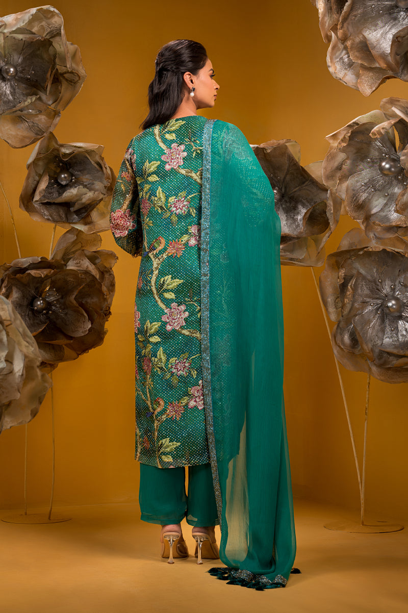 Printed Long Kurta Set