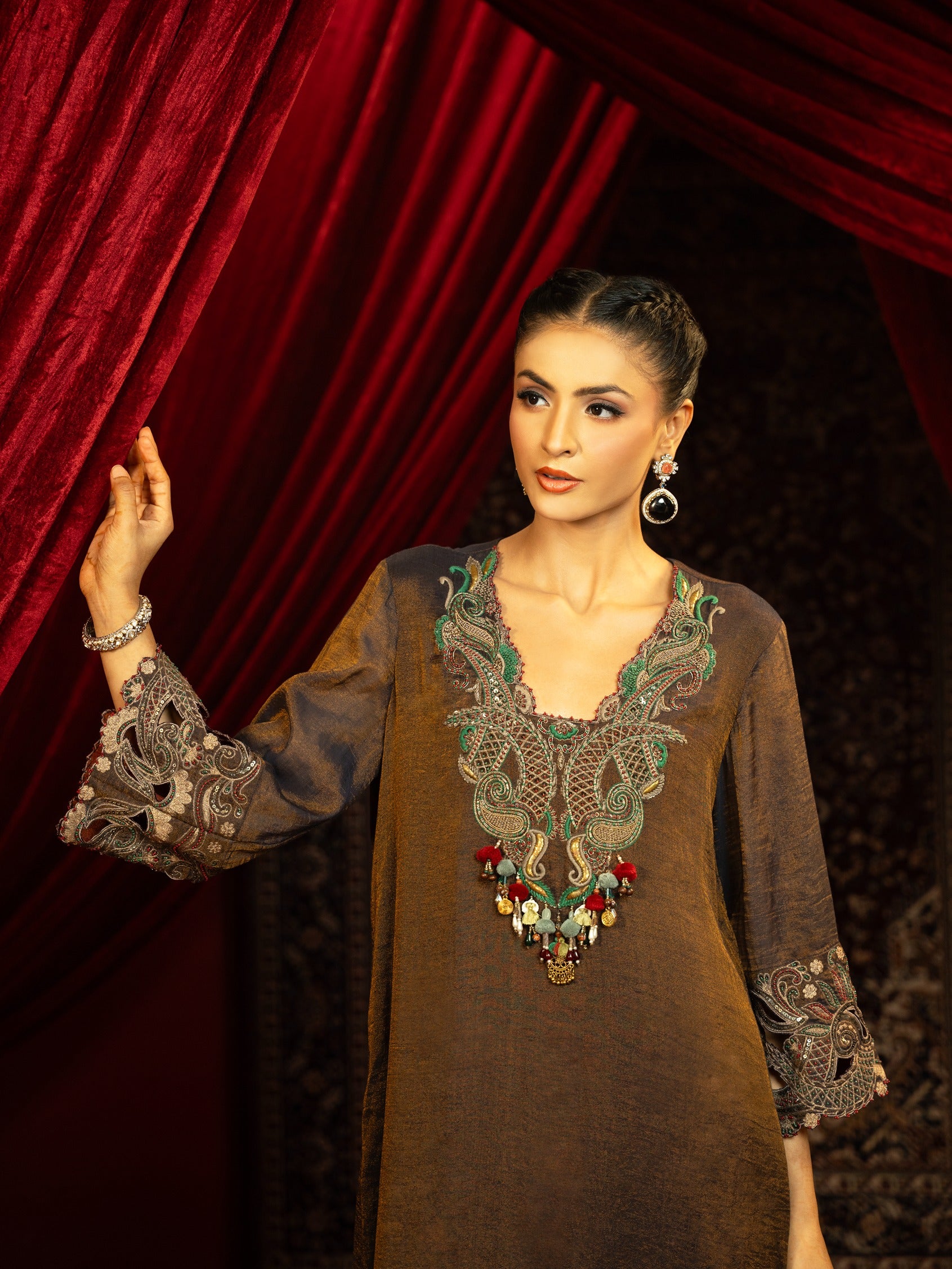 Kurta Set with Hand Embroidery