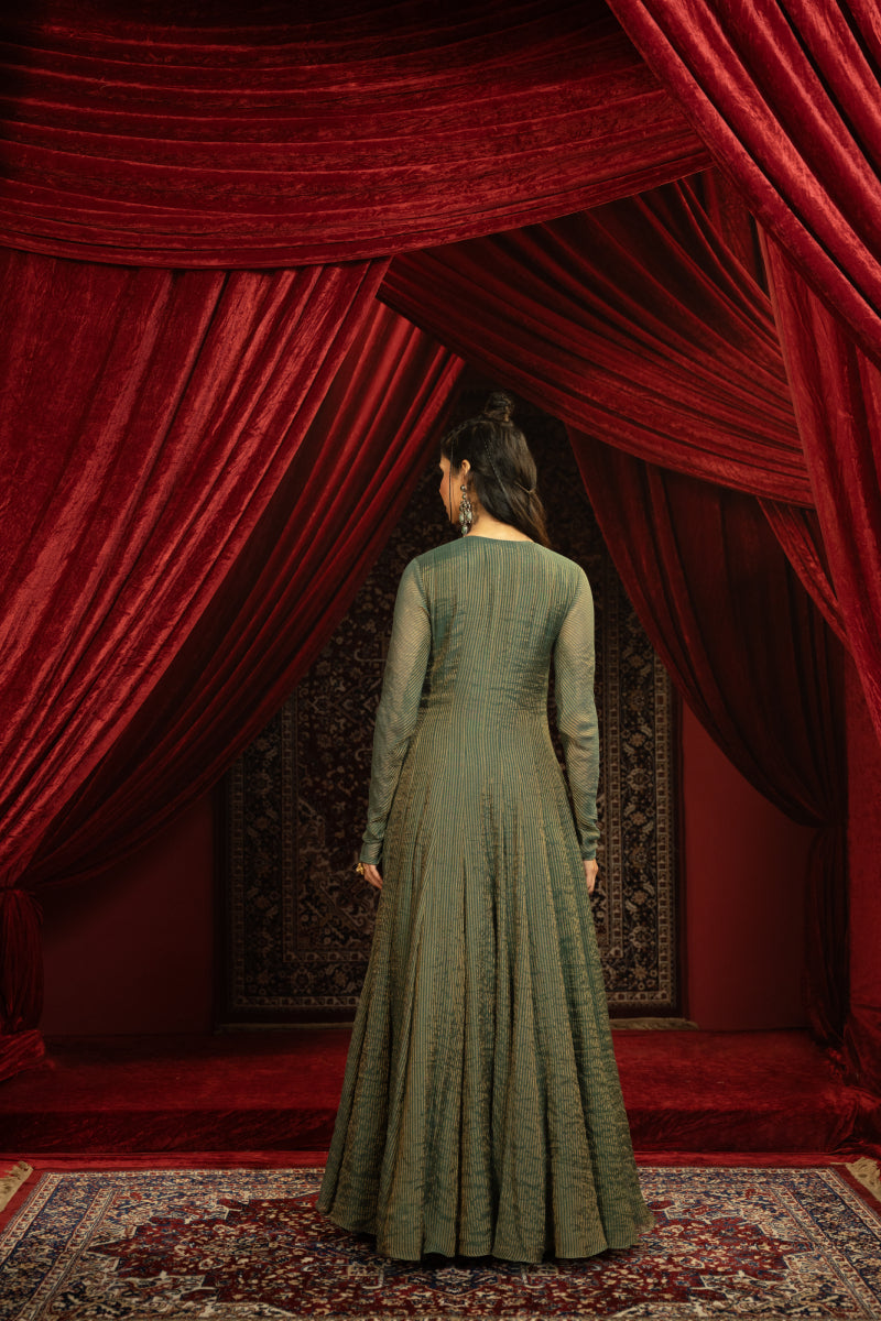 Anarkali and Embroidered Dupatta