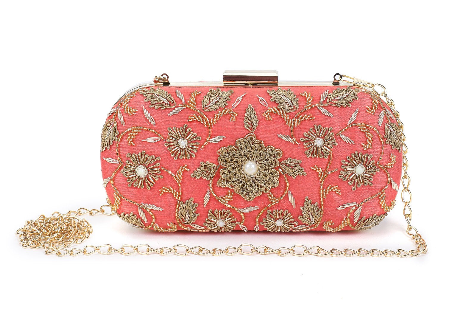 Coralicious Flower Clutch