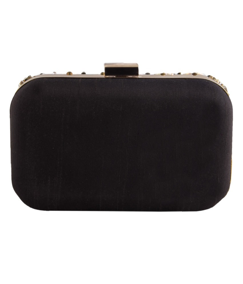 Black Jaal Antique Clutch