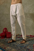 Load image into Gallery viewer, Jet Black Sequins Lucknowi Kurta Pajama Set

