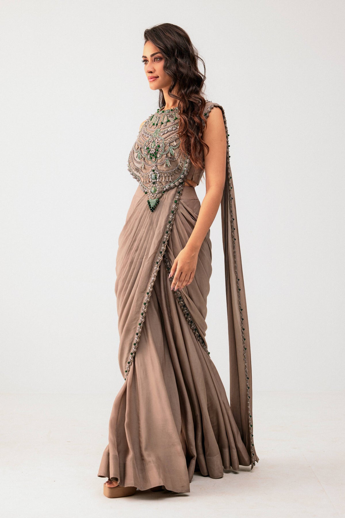 Drape Saree Set