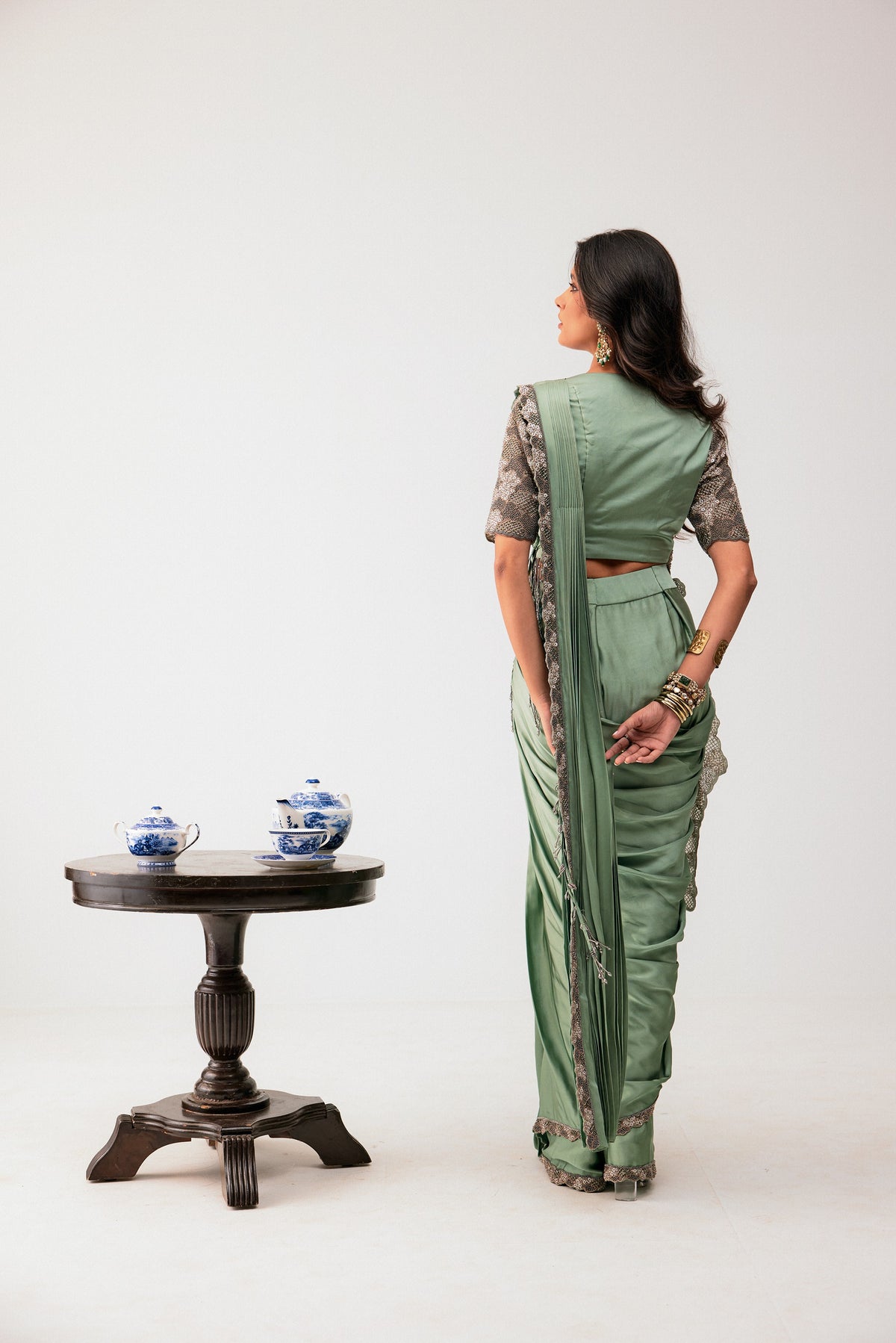 Drape Saree Set
