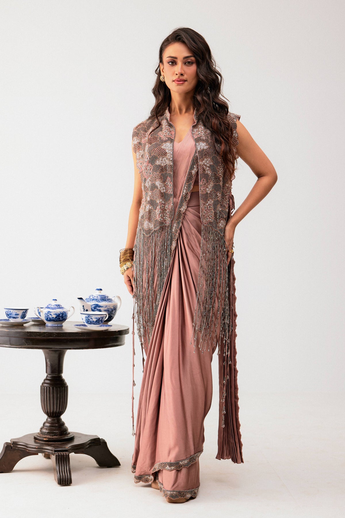 Drape Saree Set