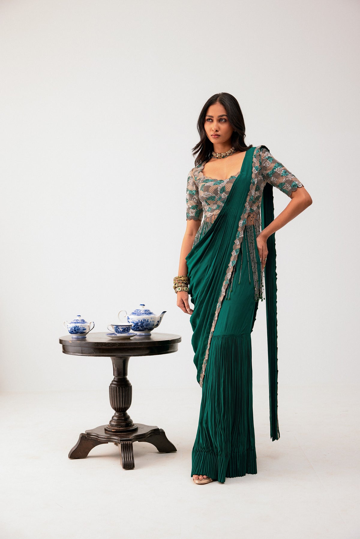 Sharara Saree Set