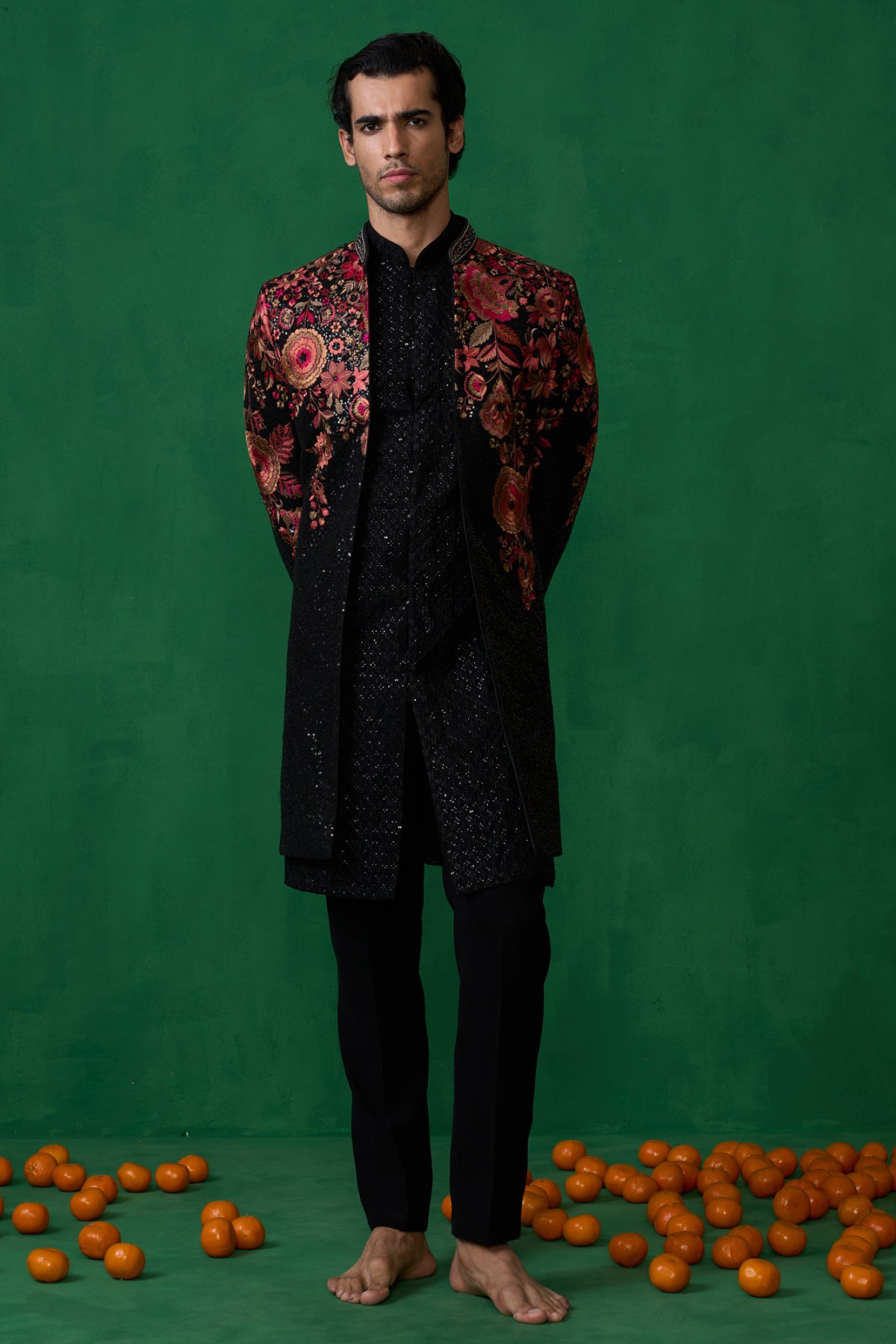 ROSE BLACK INDOWESTERN SET
