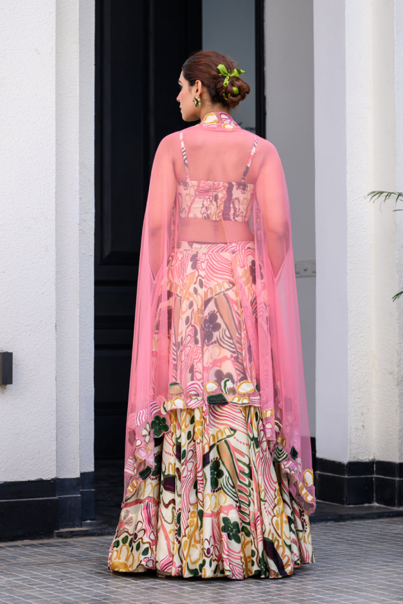 Flora Metallic Highlight Lehenga Paidawn