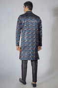 Load image into Gallery viewer, Blue Embroidered Achkan Set

