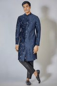 Load image into Gallery viewer, Royal Blue Embroidered Achkan Set
