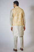Load image into Gallery viewer, Yellow Shaded Kurta-Jacket Set
