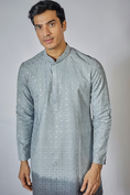 Load image into Gallery viewer, Blue Ombre Kurta Set
