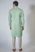Load image into Gallery viewer, Mint Blue Embroidered Kurta Set
