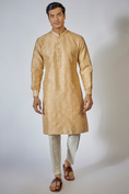Load image into Gallery viewer, Beige Embroidered Kurta Set
