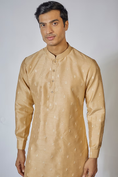 Load image into Gallery viewer, Beige Embroidered Kurta Set
