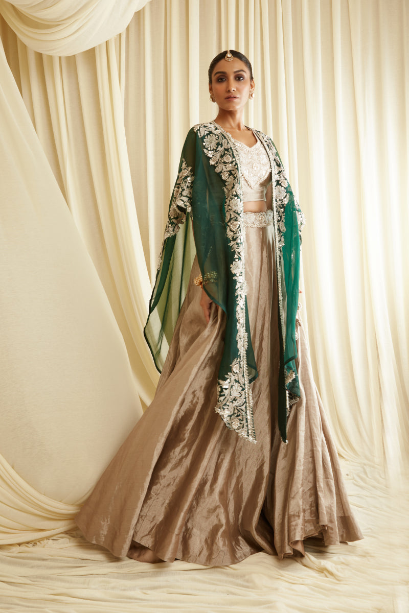 Skirt Set With Cape