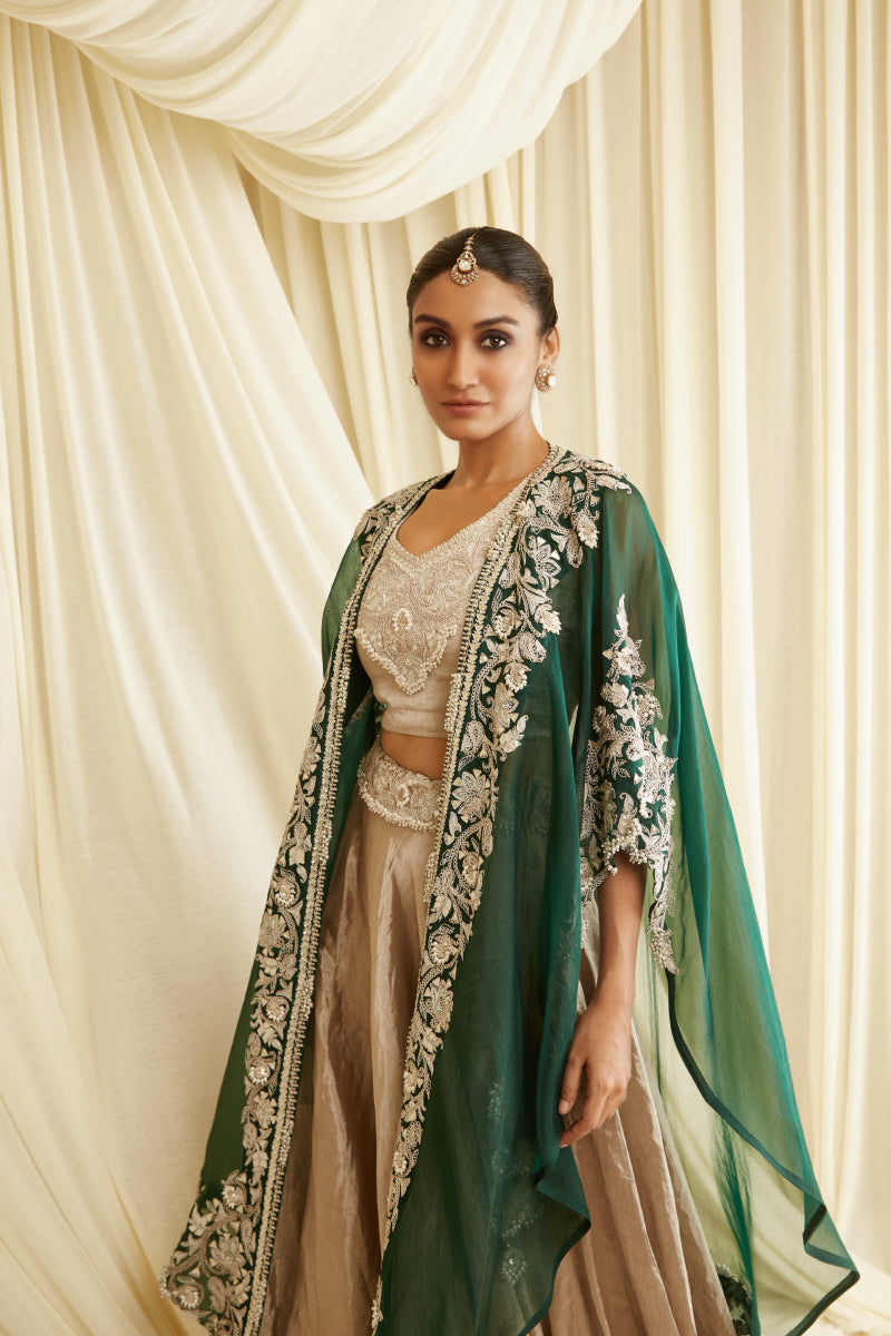 Skirt Set With Cape