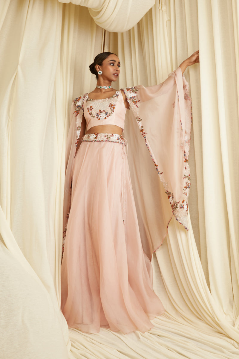 Skirt Set With Cape