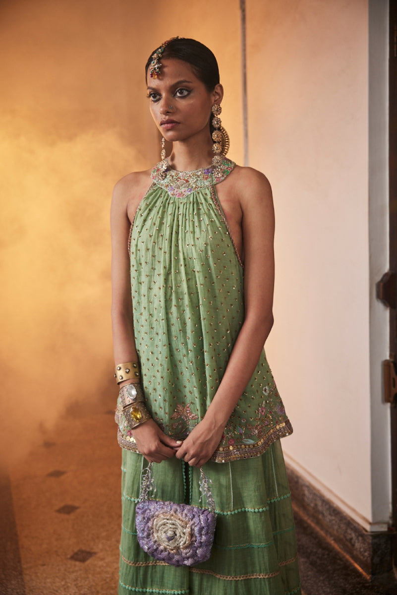 Rubab Halter Tunic Set – Angoori