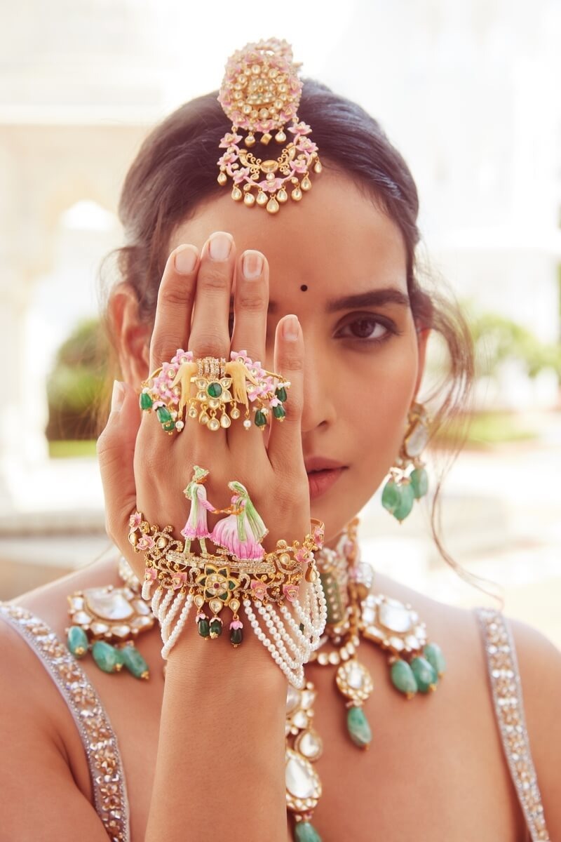 Dildar Palm Cuff And Ring