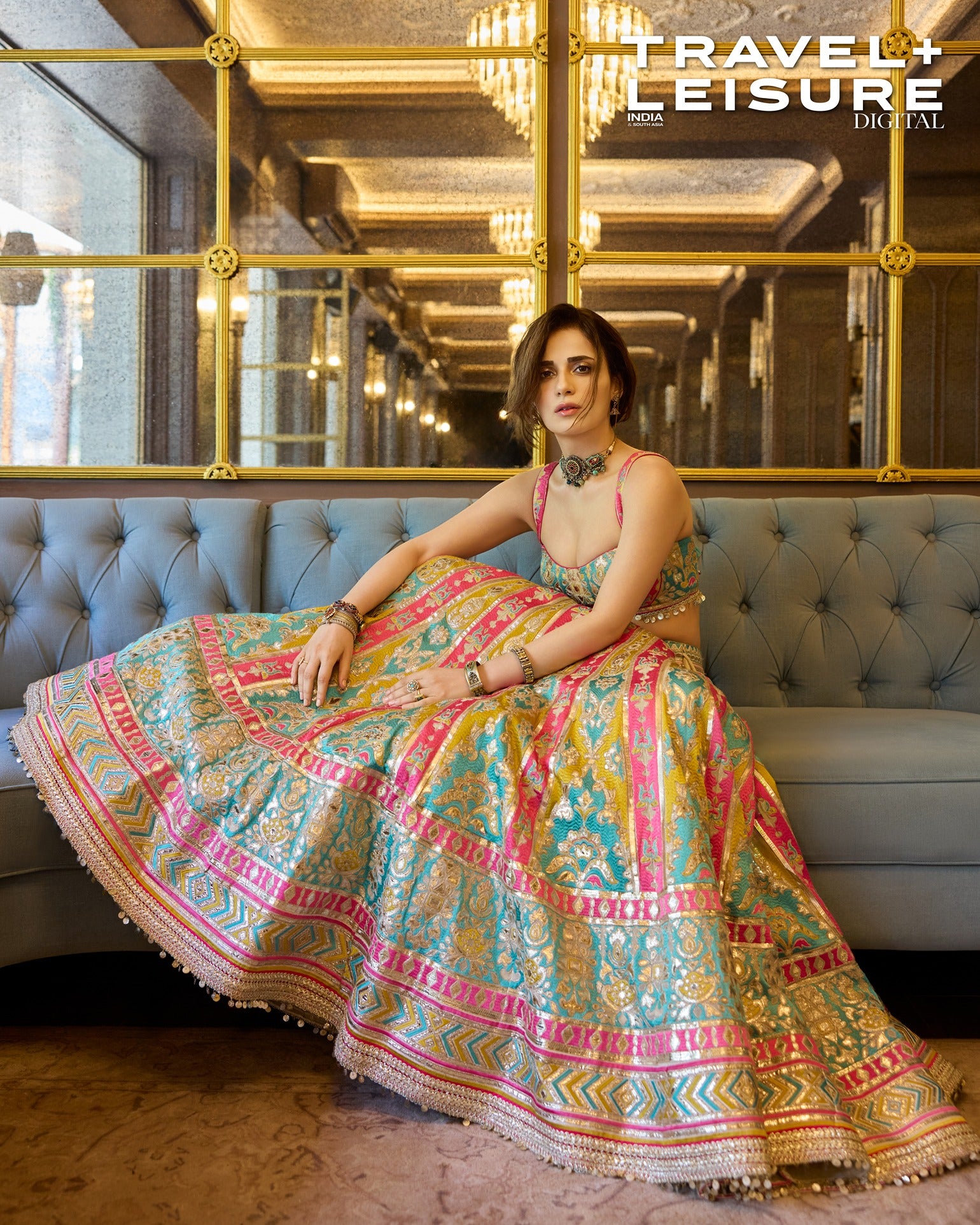 Radhika Madan in Zamaana Lehenga Set