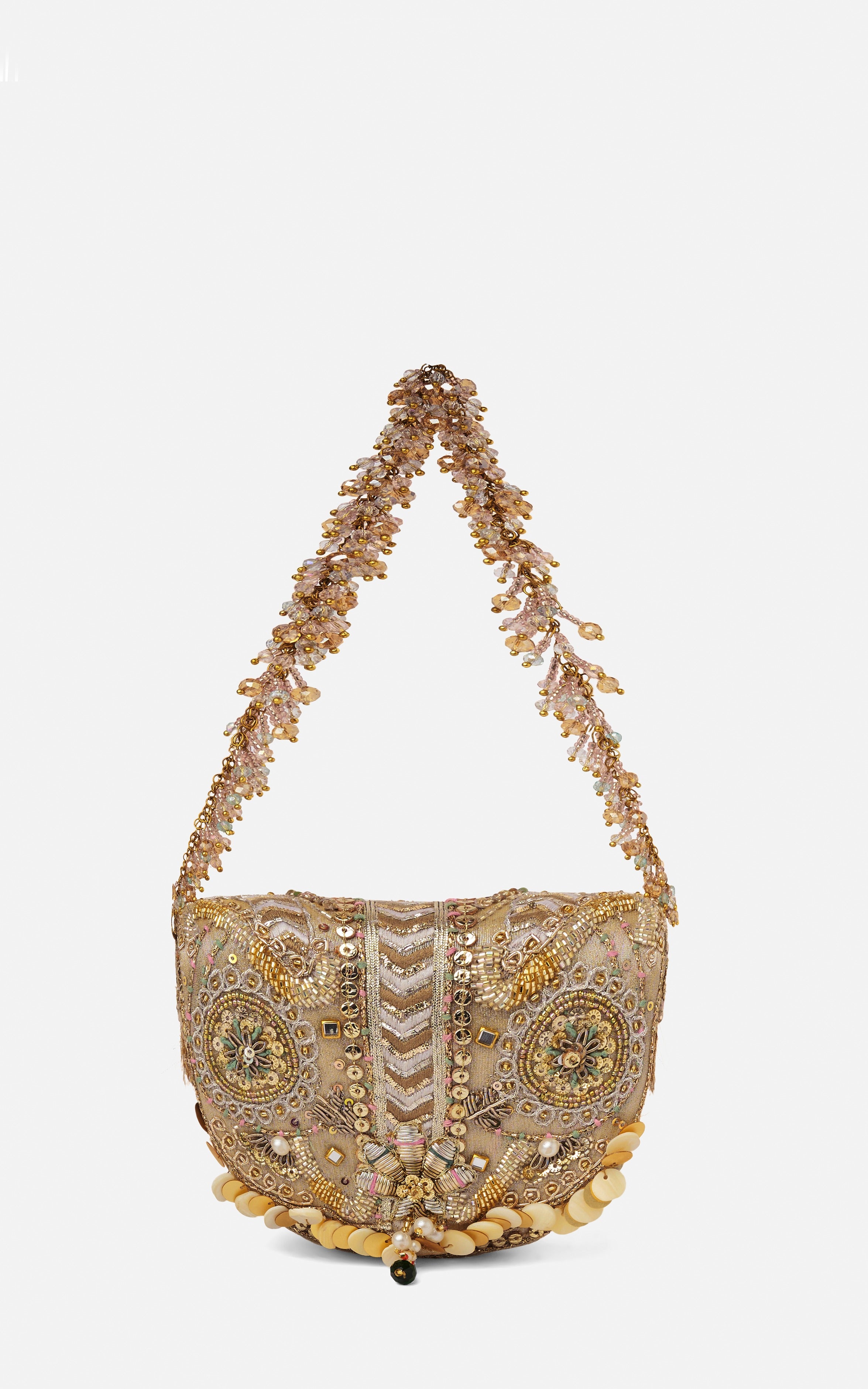 RANGREZ MINI FLAPOVER CLUTCH – GOLD SILVER