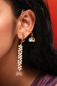 Load image into Gallery viewer, Lunar Dew Gold Plated Pearl Ear Cuffs
