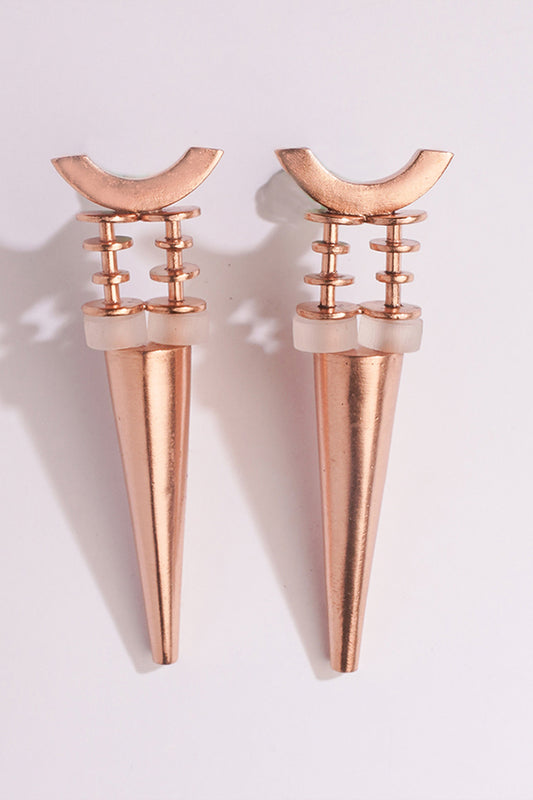 Piercing Dawn Gold Plated Small Spike Earrings
