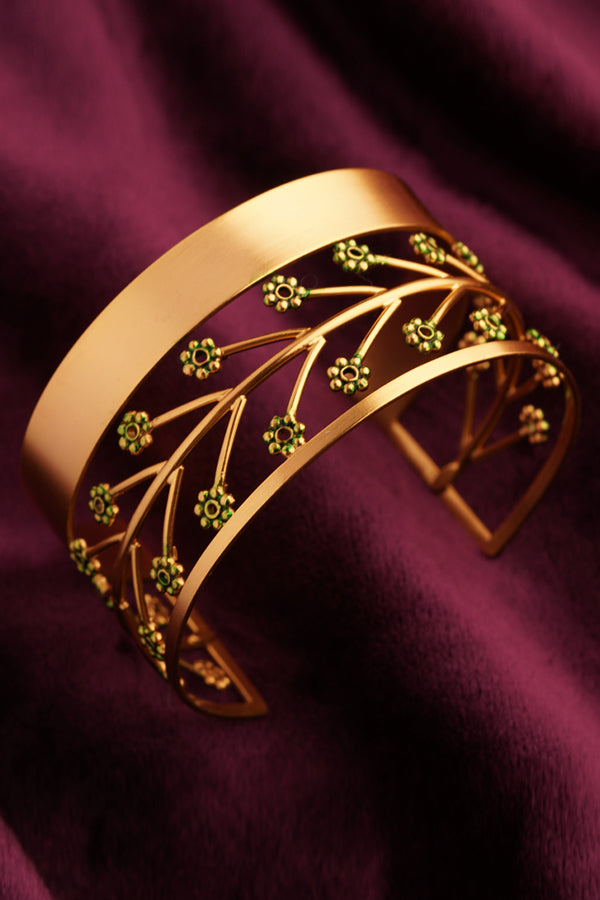 Solar Mettle Gold Plated Cuff