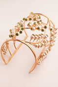 Load image into Gallery viewer, Pearl Monarch Gold Plated Cuff
