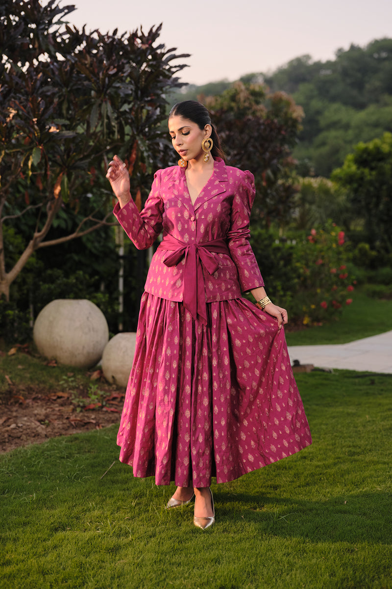 LA BELLE DE JOUR BLAZER SKIRT SET