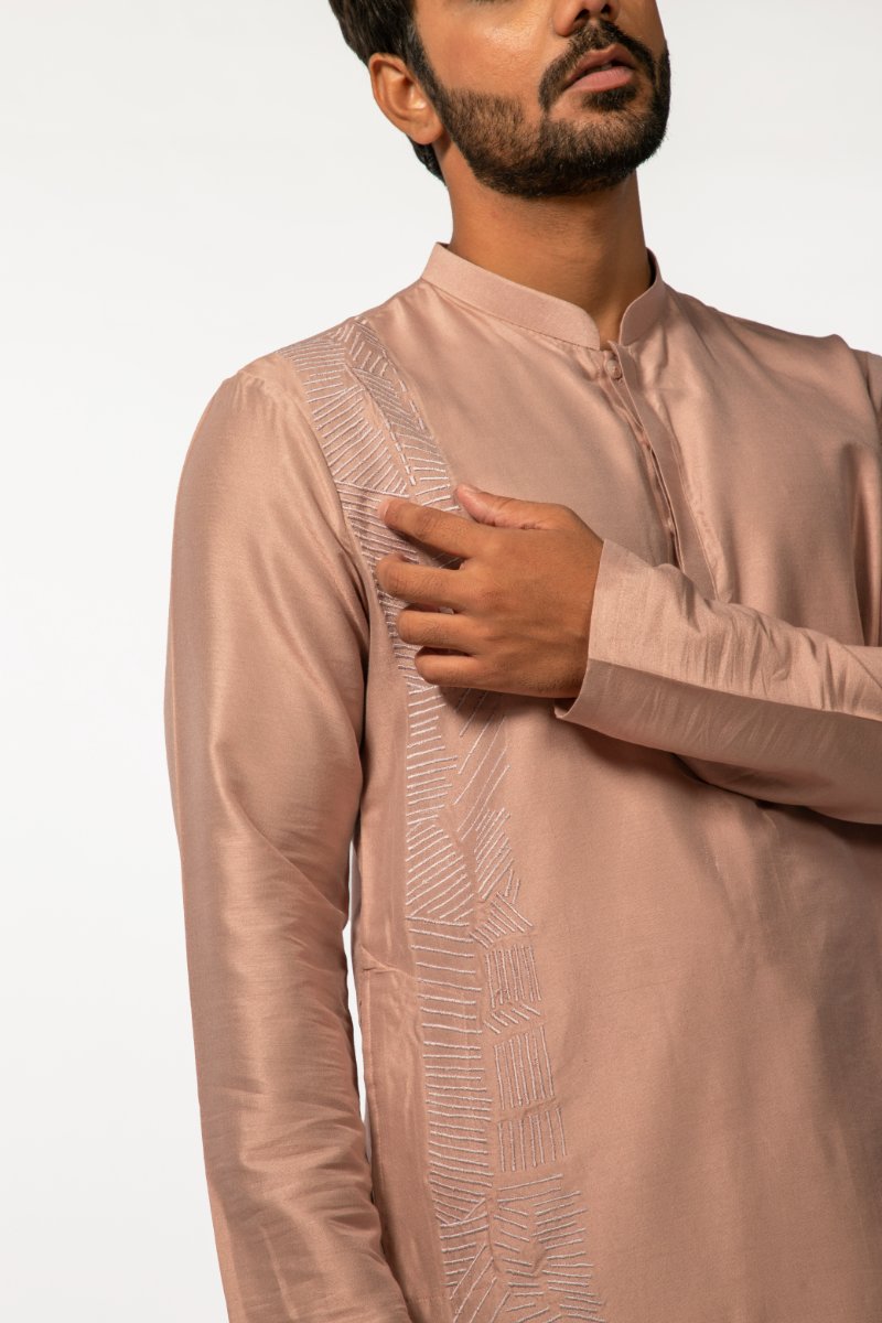 Onion Embroidered Kurta Set