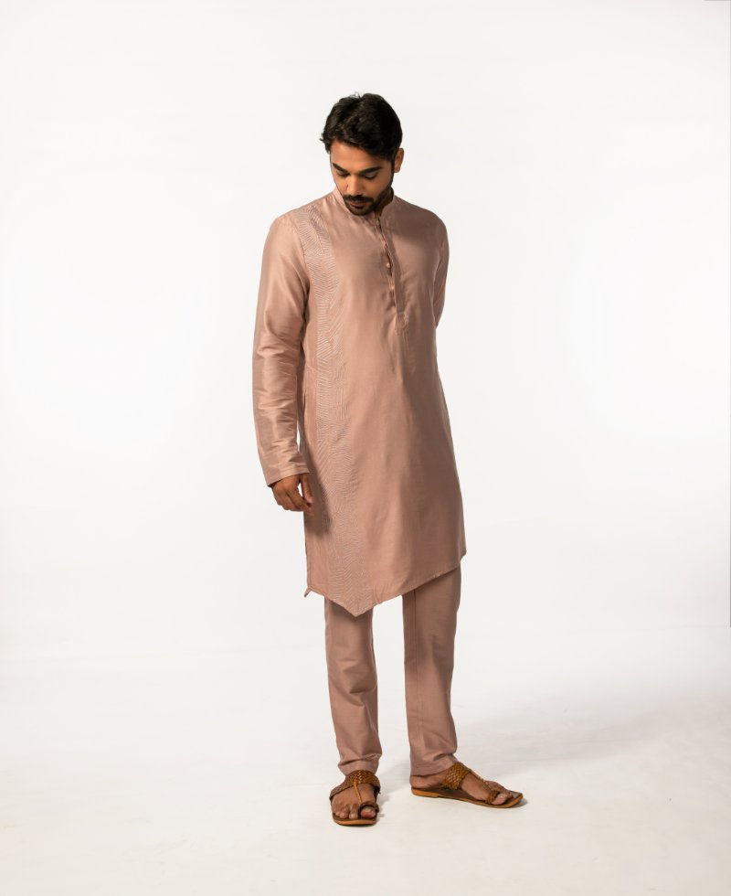 Onion Embroidered Kurta Set