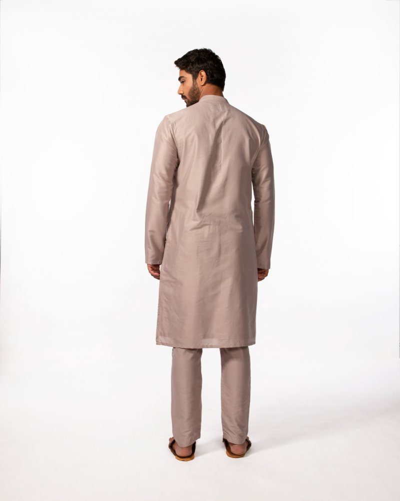Mauve Embroidered Kurta