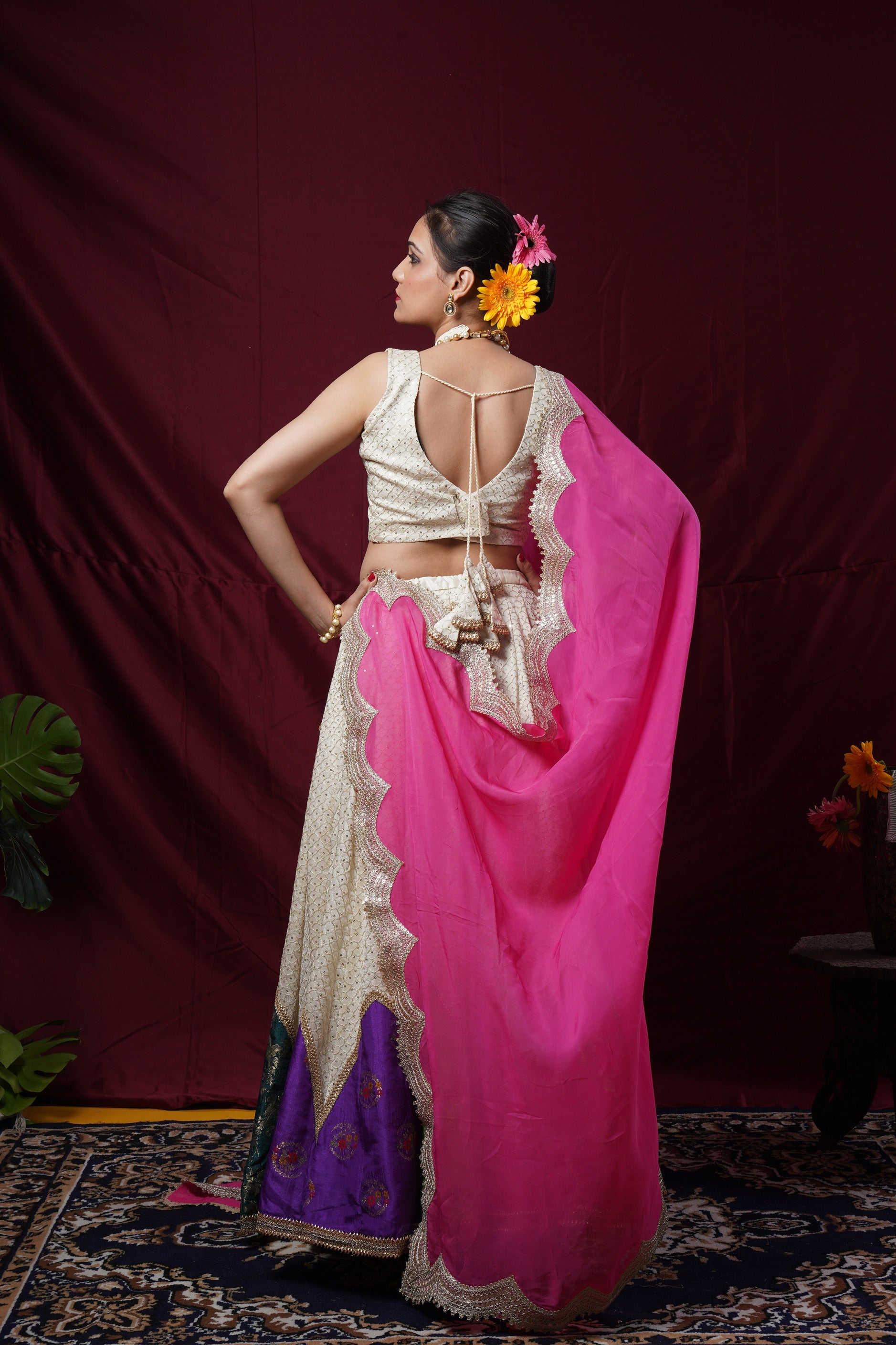 Rangrez – Multi Color Sequin Lehenga Choli
