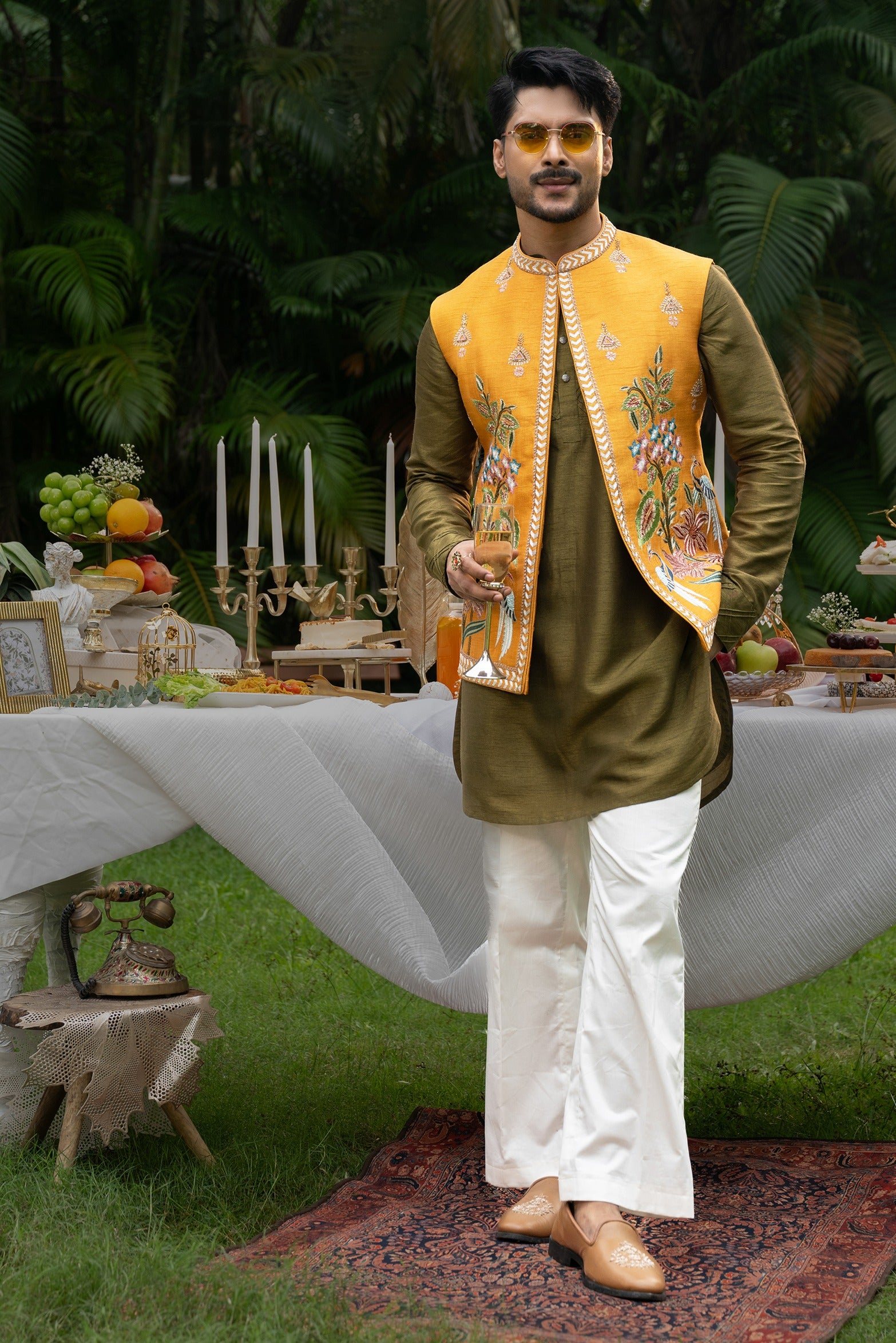 Pitunia Nehru Kurta Set
