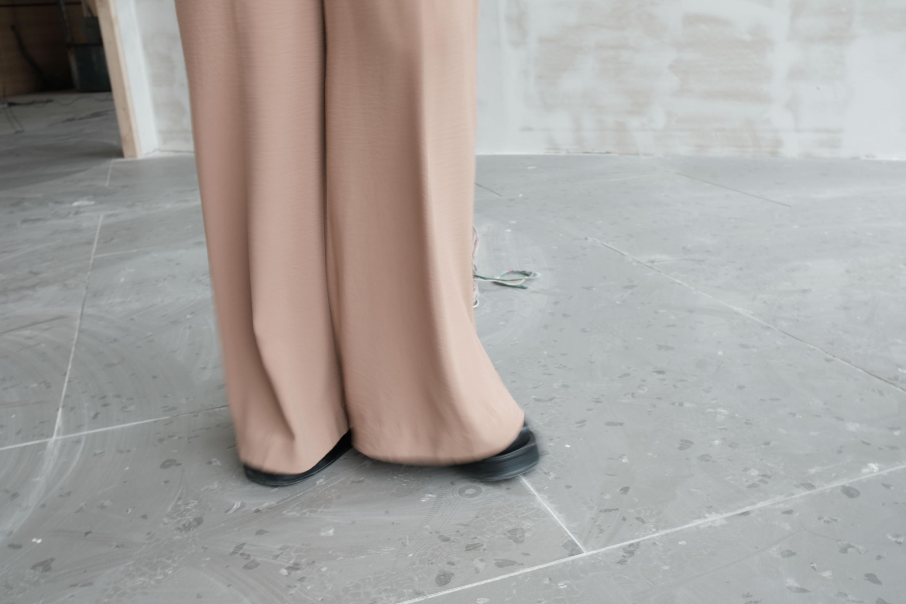 High Waisted Flared Trousers