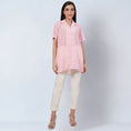 Load image into Gallery viewer, Coral Pink Checked Shirt
