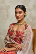 Load image into Gallery viewer, Silk Blouse And Lehenga With Organza Dupatta
