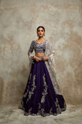 Load image into Gallery viewer, Silk Blouse With Organza Lehenga And Dupatta
