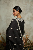 Load image into Gallery viewer, Silk Kurta With Organza Dupatta And Cotton Satin Pants

