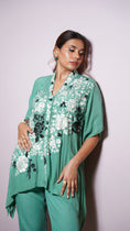 Load image into Gallery viewer, Green Kaftaan Parsi Coord Set

