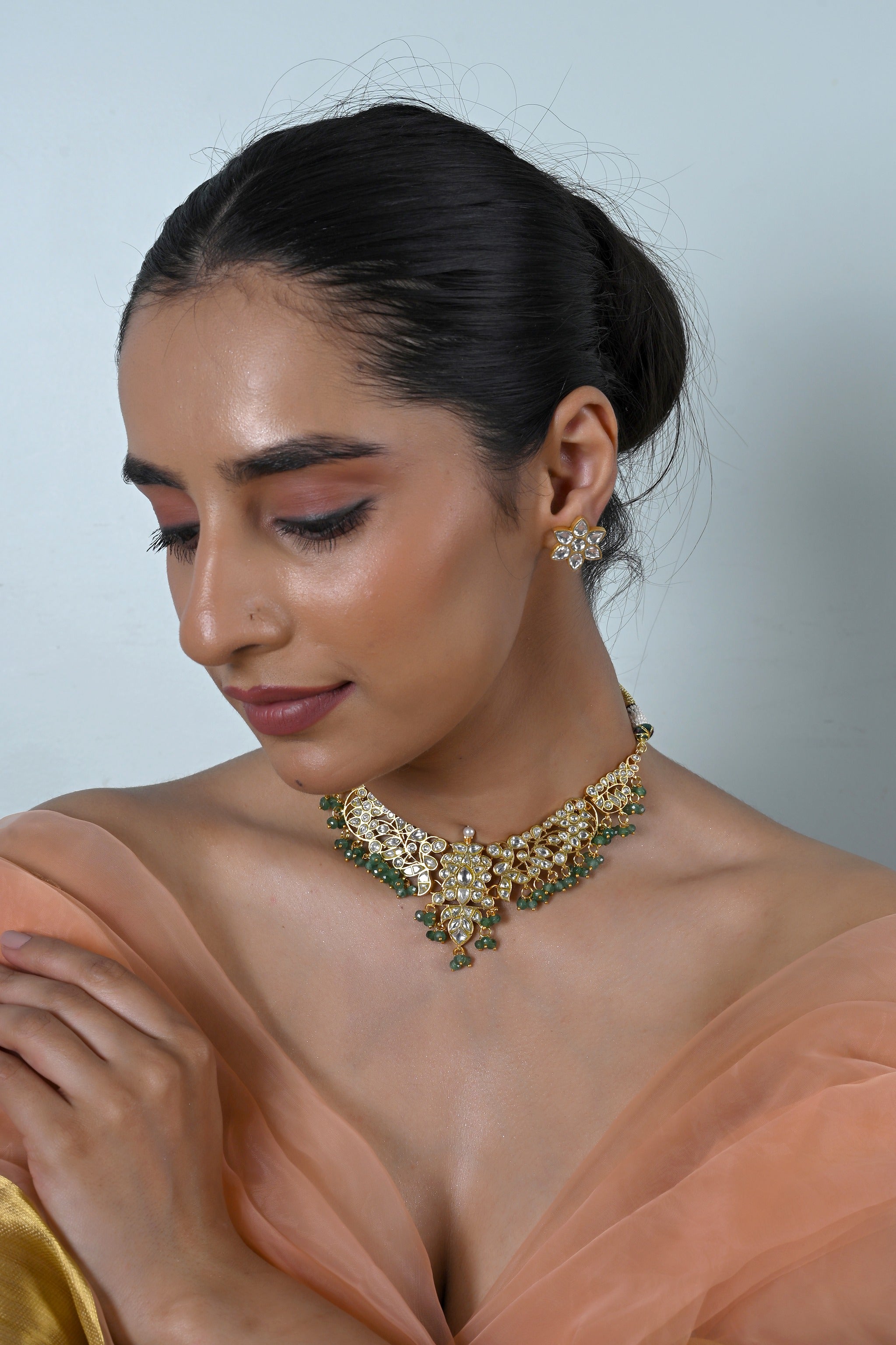 Choker With Earrings