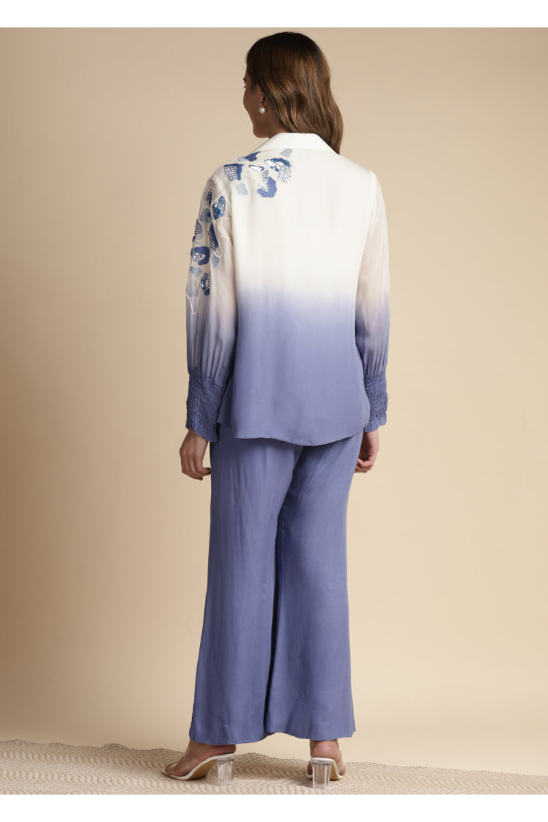 Shoulder Embroidered Co-Ord Set