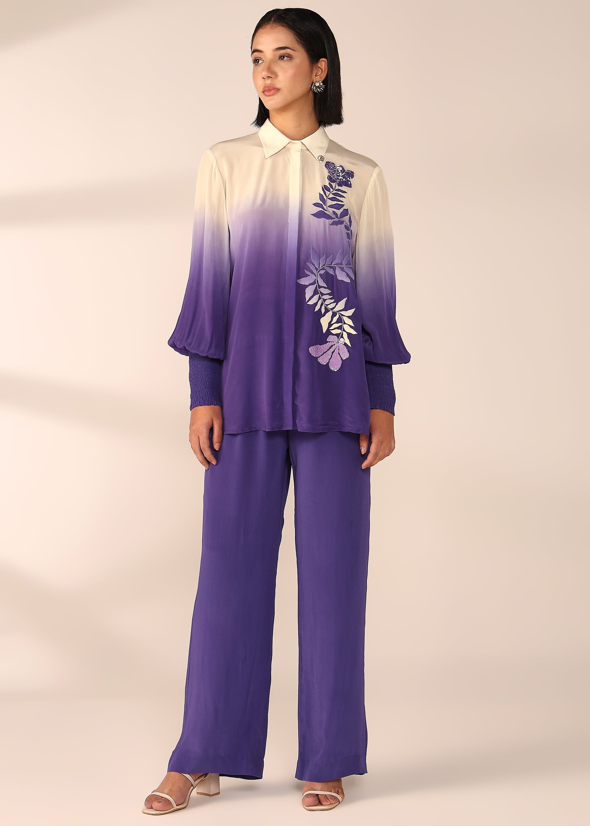 VERTICAL EMBROIDERD CO-ORD SET